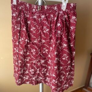 VINTAGE like elastic waist skirt with POCKETS!!!